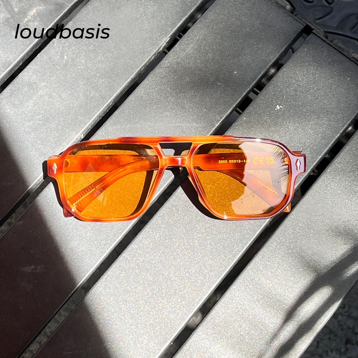 Fashion Retro Polarized Clear Frame Sunglasses