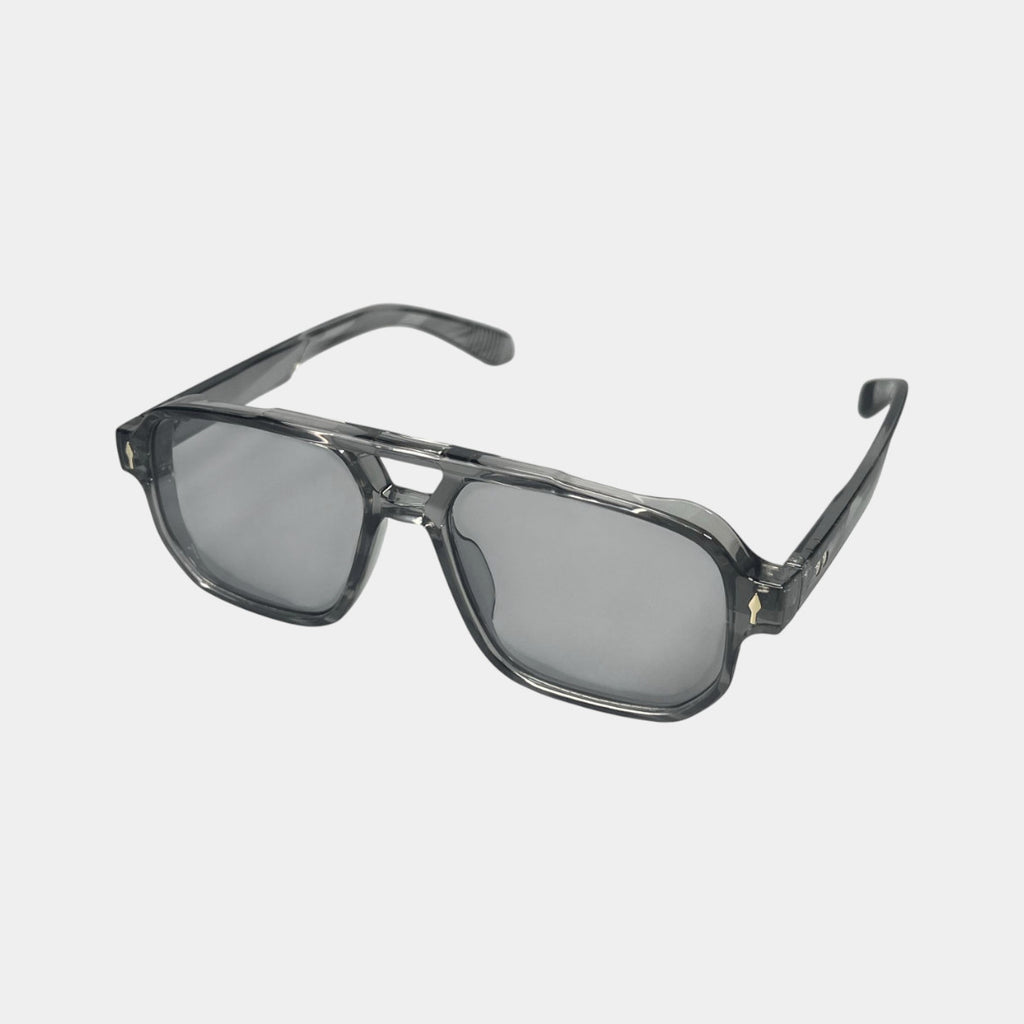 Trendy Vintage Literary Gray Sunglasses Unisex
