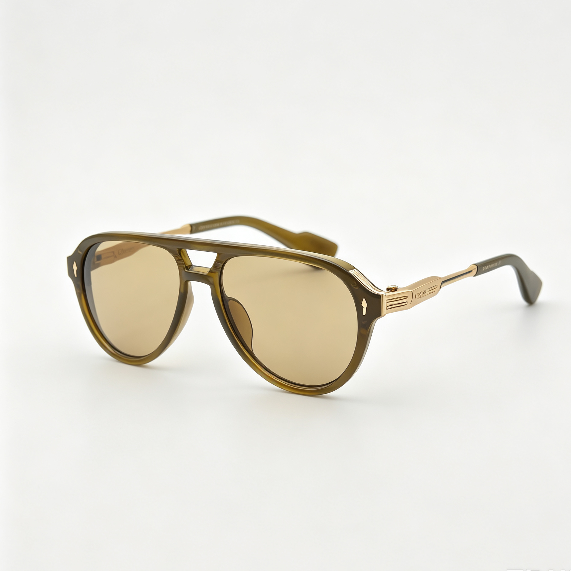 New Classic Round Aviator Green Eyeglass Frame