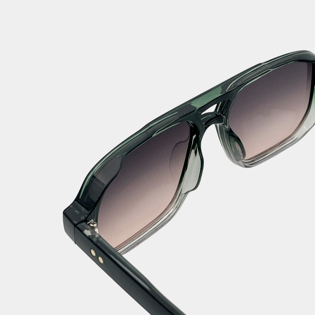 Lightweight Green Sunglasses Modern Style