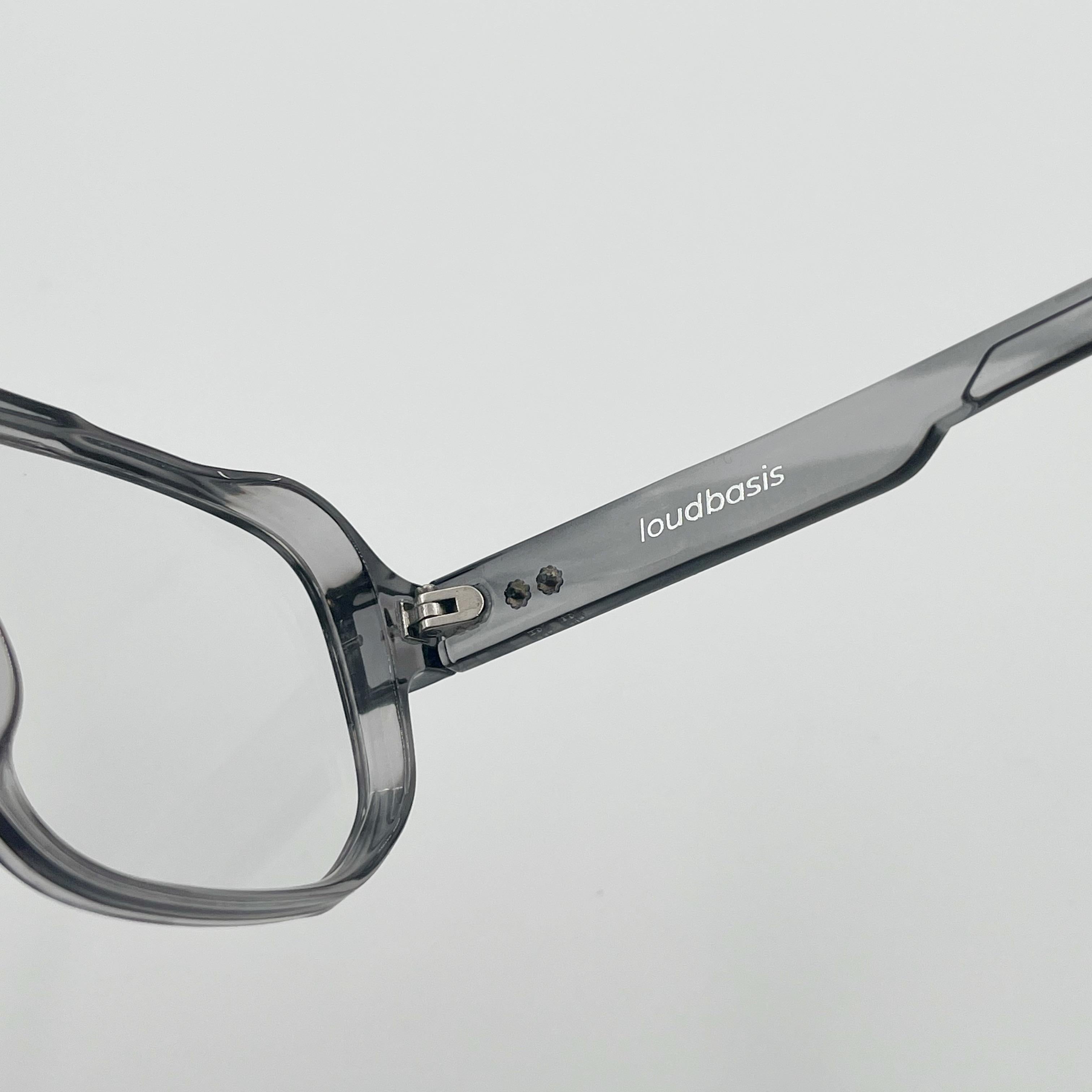 Trendy Vintage Literary Gray Sunglasses Unisex