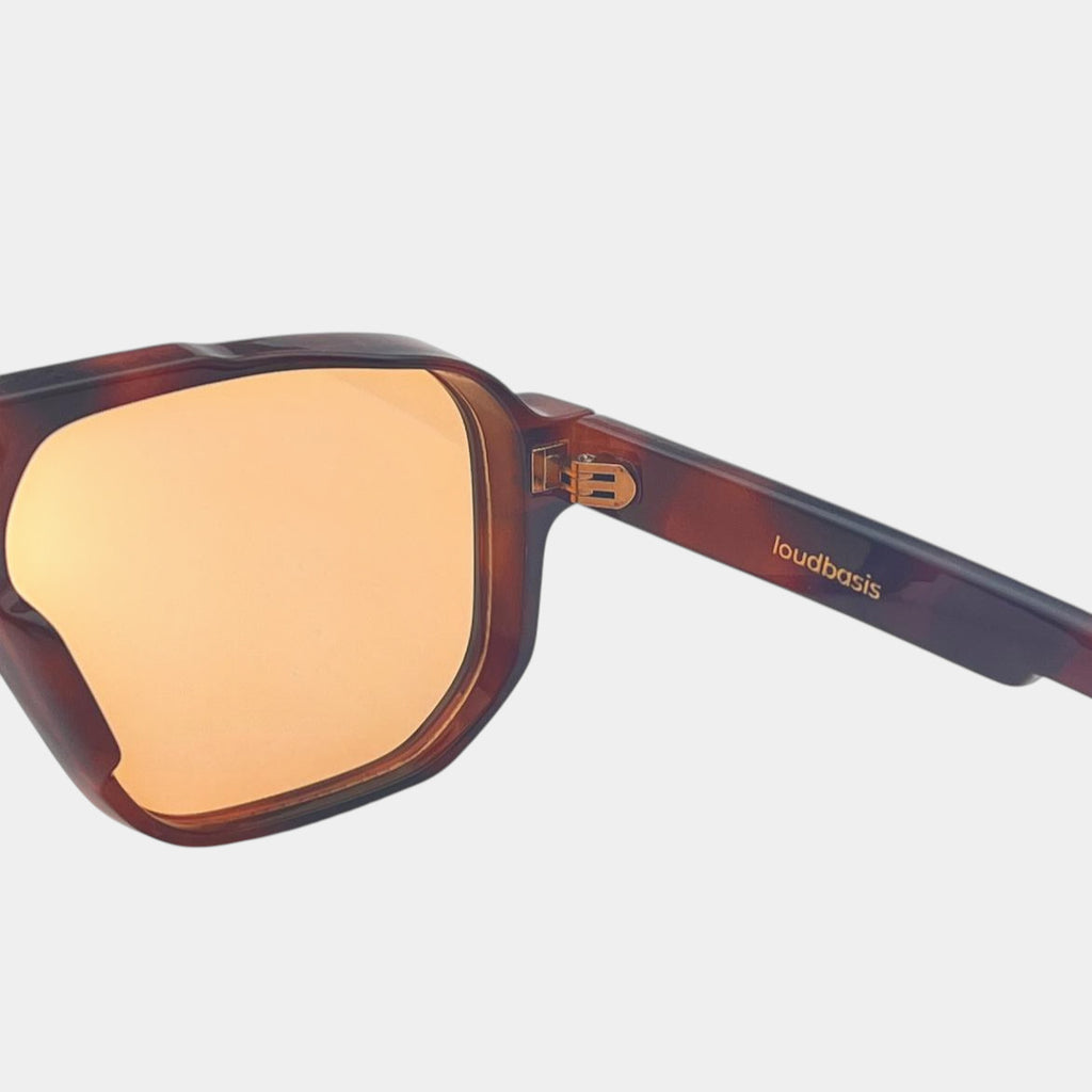 Fashion Retro Polarized Clear Frame Sunglasses